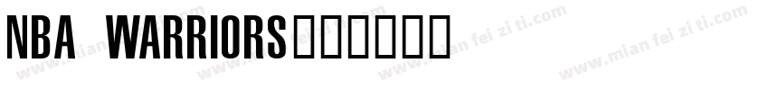 nba warriors字体转换